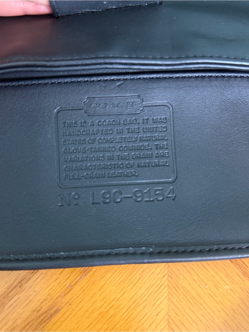 Vintage Coach Legacy Demi Crossbody Bag 9154 Black Medium Turnlock - Picture 10 of 10